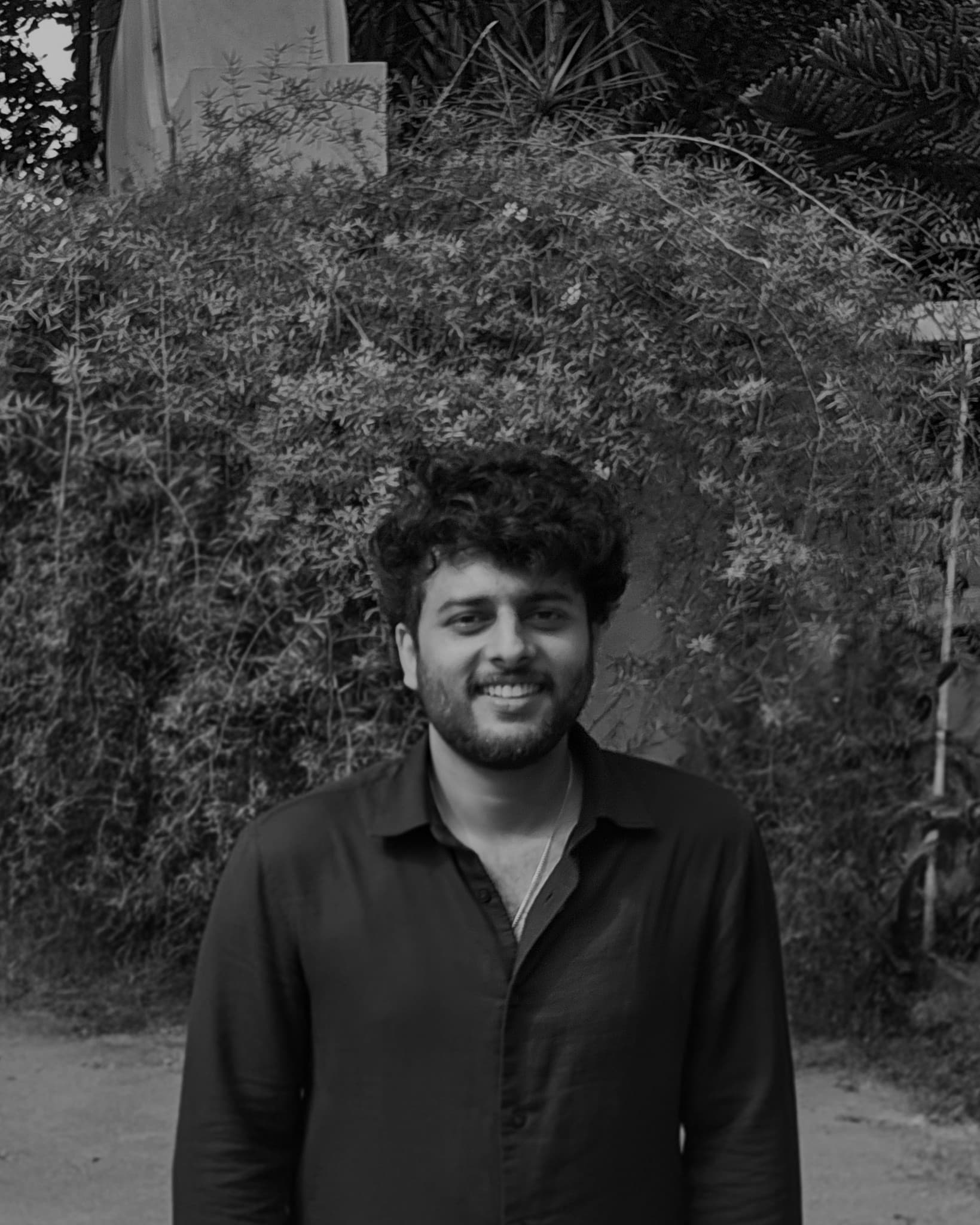 Shyam Joy — black and white portrait